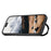 SUTENI G7 for iPhone 17 Pro Magnetic Case Rotating Kickstand Triangle Texture Leather + TPU Phone Cover - Black - 4
