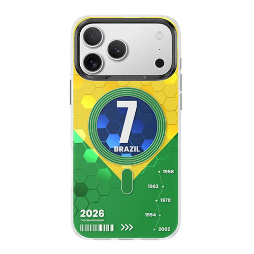 BENKS D3 for iPhone 17 Pro Max Magnetic Case Football Theme TPU Shockproof Phone Cover - Brazilian Wilderness - 1