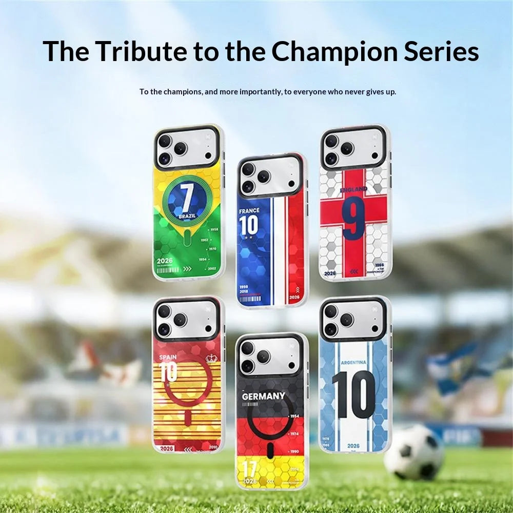 BENKS D3 for iPhone 17 Pro Max Magnetic Case Football Theme TPU Shockproof Phone Cover - Brazilian Wilderness - 4