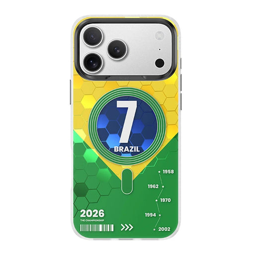 BENKS D3 for iPhone 17 Pro Magnetic Case Football Theme TPU Shockproof Phone Cover - Brazilian Wilderness - 1