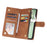 For Samsung Galaxy S26 FE Case Zipper Wallet Multiple Card Slots Leather Phone Cover with Wrist Strap - Brown - 4