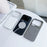 For Xiaomi 17 Pro Magnetic Case Ring Kickstand Tech Fabric Coated PC + TPU Phone Back Cover with Tempered Glass Screen Protector - Dark Grey - 3