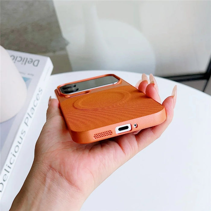 For Xiaomi 17 Pro Magnetic Case Ring Kickstand Tech Fabric Coated PC + TPU Phone Back Cover with Tempered Glass Screen Protector - Dark Grey - 6