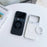 For Xiaomi 17 Pro Max Magnetic Case Ring Kickstand Tech Fabric Coated PC + TPU Phone Back Cover with Tempered Glass Screen Protector - Dark Grey - 4