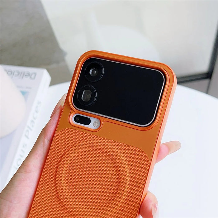 For Xiaomi 17 Pro Max Magnetic Case Ring Kickstand Tech Fabric Coated PC + TPU Phone Back Cover with Tempered Glass Screen Protector - Dark Grey - 7