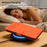 For Samsung Galaxy S26+ Case PU Leather Heart Pattern Wallet Flip Phone Cover with Hand Strap - Orange - 6