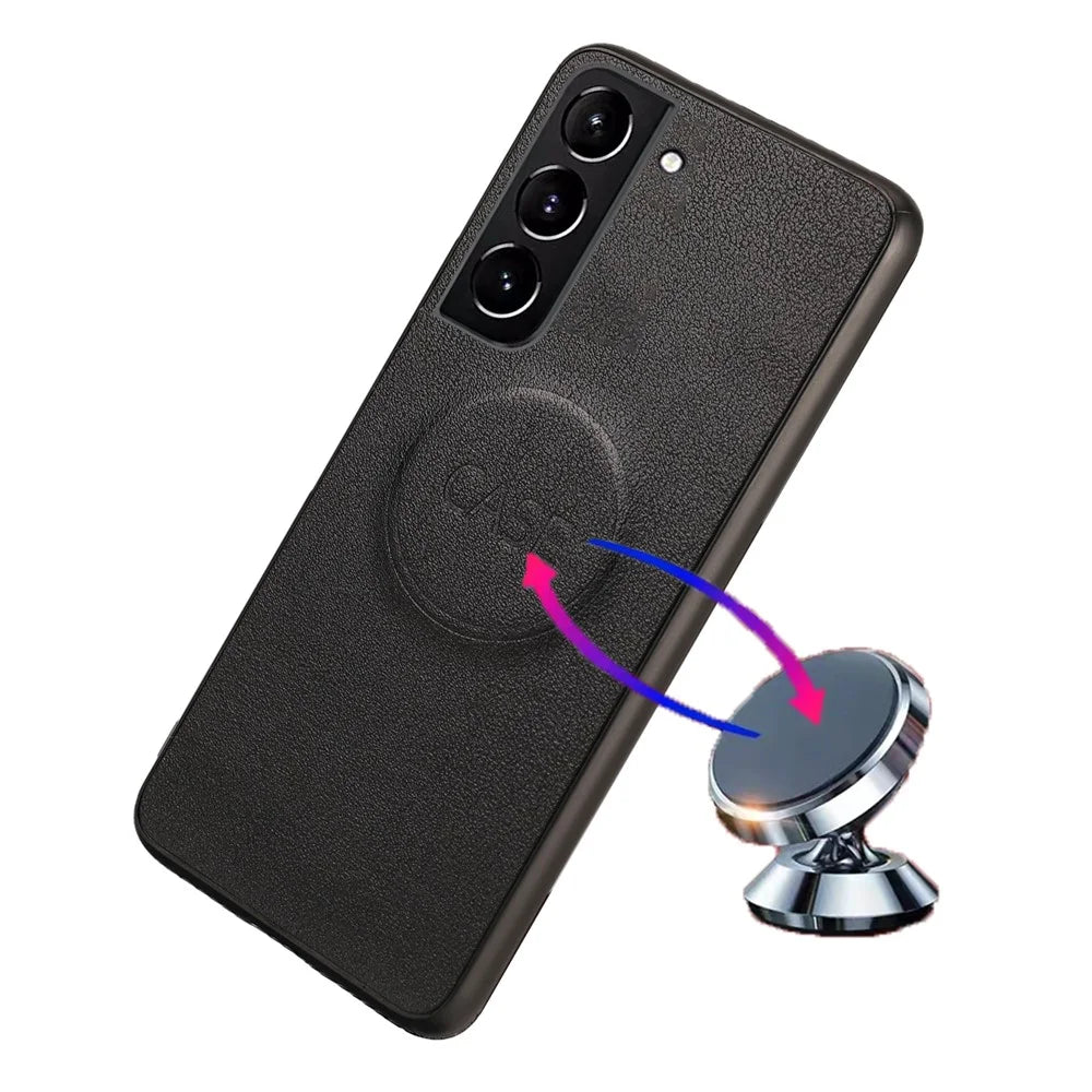 Detachable Phone Cover For Samsung Galaxy S23 Slim PU Leather+TPU Flip Wallet Drop-proof Phone Case - Black - 5
