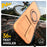 For Samsung Galaxy S25 FE Case Slide Camera Cover Kickstand TPU + PC Phone Protective Shell with Card Holder - Orange - 3