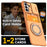 For Samsung Galaxy S25 FE Case Slide Camera Cover Kickstand TPU + PC Phone Protective Shell with Card Holder - Orange - 5