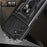 Shockproof Phone Case for Samsung Galaxy A14 5G / A14 4G Ring Kickstand PC + TPU Protective Back Cover with Slide Camera Protector - Black - 2