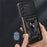 Shockproof Phone Case for Samsung Galaxy A14 5G / A14 4G Ring Kickstand PC + TPU Protective Back Cover with Slide Camera Protector - Black - 5