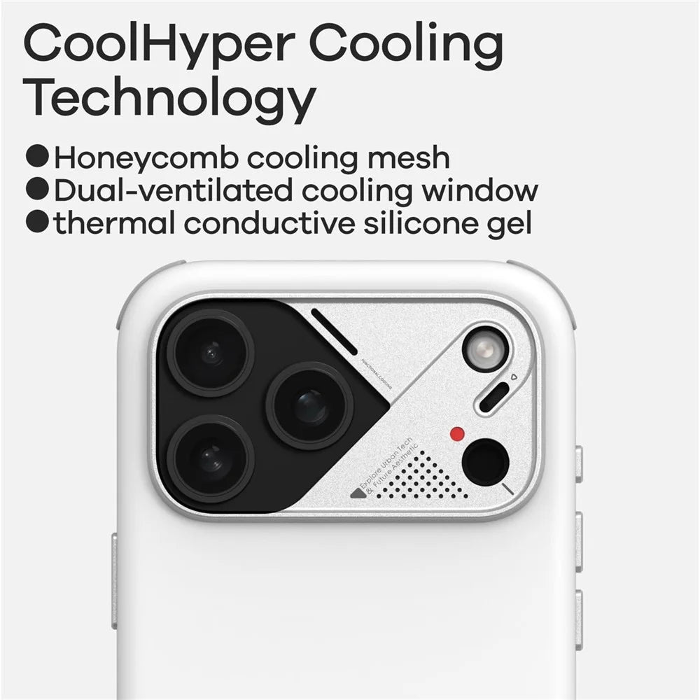 AULUMU A17 For iPhone 17 Pro Max Shockproof Magnetic Case PC + TPU Phone Cover with Aluminum Alloy Camera Frame - Black - 4