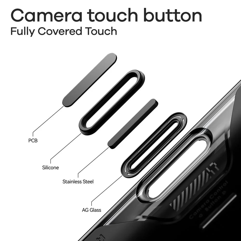 AULUMU A17 For iPhone 17 Pro Max Shockproof Magnetic Case PC + TPU Phone Cover with Aluminum Alloy Camera Frame - Black - 7