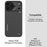 AULUMU For iPhone 17 Pro Max Aramid Fiber Case Ultra Thin Magnetic Phone Cover with Real-Time Temperature Monitoring - Black - 3