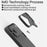 AULUMU For iPhone 17 Pro Max Aramid Fiber Case Ultra Thin Magnetic Phone Cover with Real-Time Temperature Monitoring - Black - 5