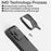 AULUMU For iPhone 17 Pro Aramid Fiber Case Ultra Thin Magnetic Phone Cover with Real-Time Temperature Monitoring - Black - 5