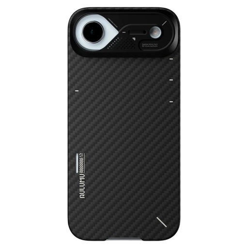 AULUMU For iPhone Air Aramid Fiber Case Ultra Thin Magnetic Phone Cover with Real-Time Temperature Monitoring - Black - 2