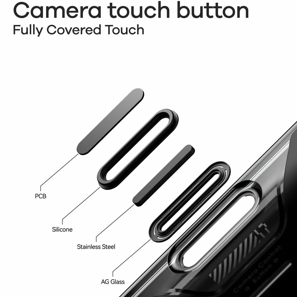 AULUMU A17 For iPhone 17 Pro Shockproof Case PC + TPU Phone Cover with Aluminum Alloy Camera Frame - Black - 5