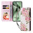 For Samsung Galaxy S26 FE Case RFID Blocking Flower Leather Phone Cover - Flower - 5