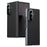 For Samsung Galaxy Z Fold8 Ultra Case Dual-Axis Hinge PU Leather Hard PC Folding Phone Cover - Black - 1