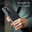 For Samsung Galaxy Z Fold8 Ultra Case Dual-Axis Hinge PU Leather Hard PC Folding Phone Cover - Black - 6