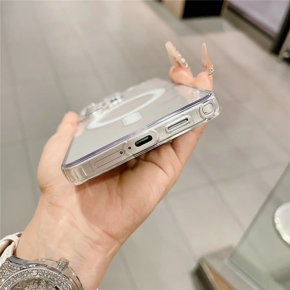 For Samsung Galaxy S26 Ultra Magnetic Case Slim Soft TPU Crystal Clear Phone Cover - Transparent - 5
