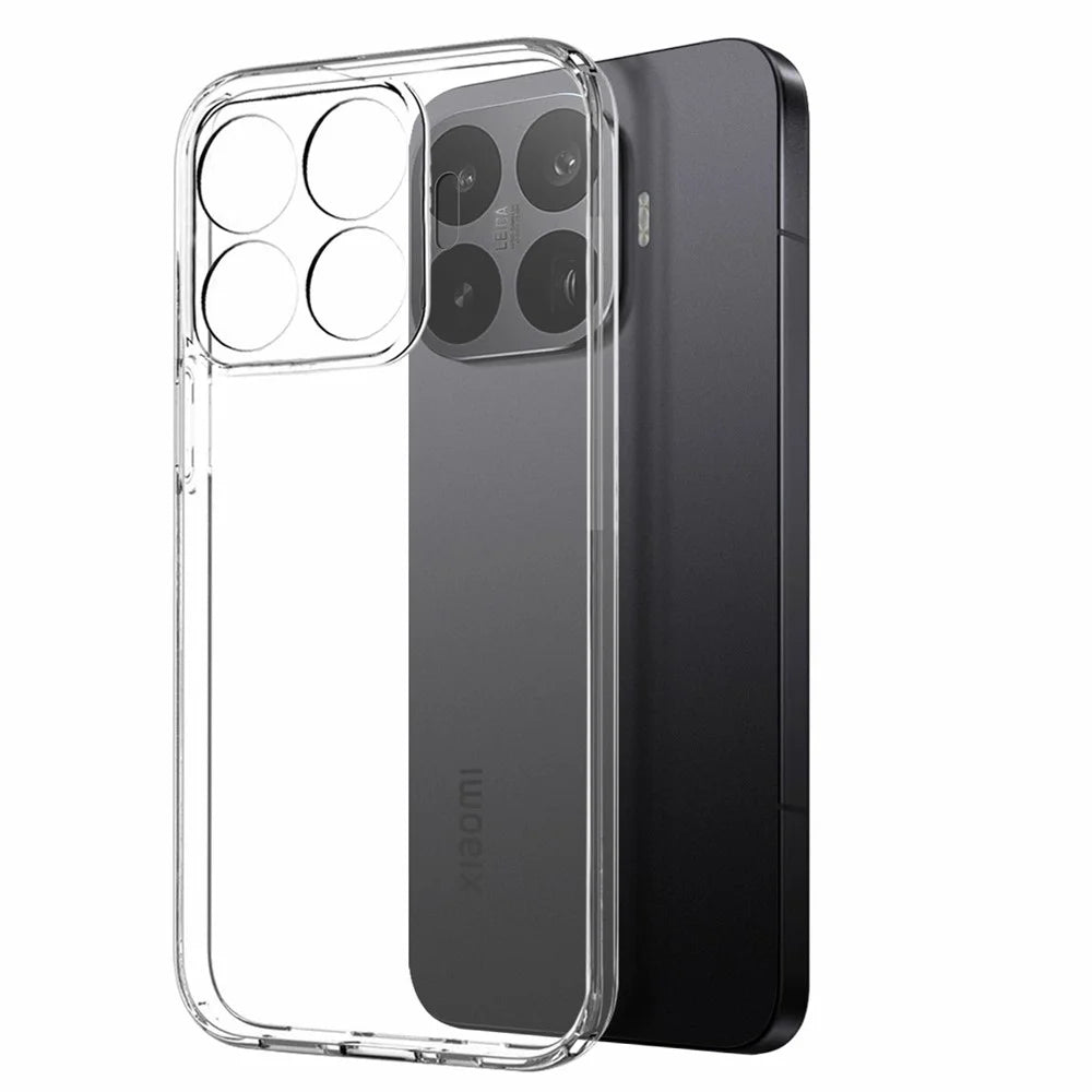 NORTHJO For Xiaomi 17T Case Soft TPU Clear Phone Cover with Tempered Glass Screen Protector - Transparent - 2