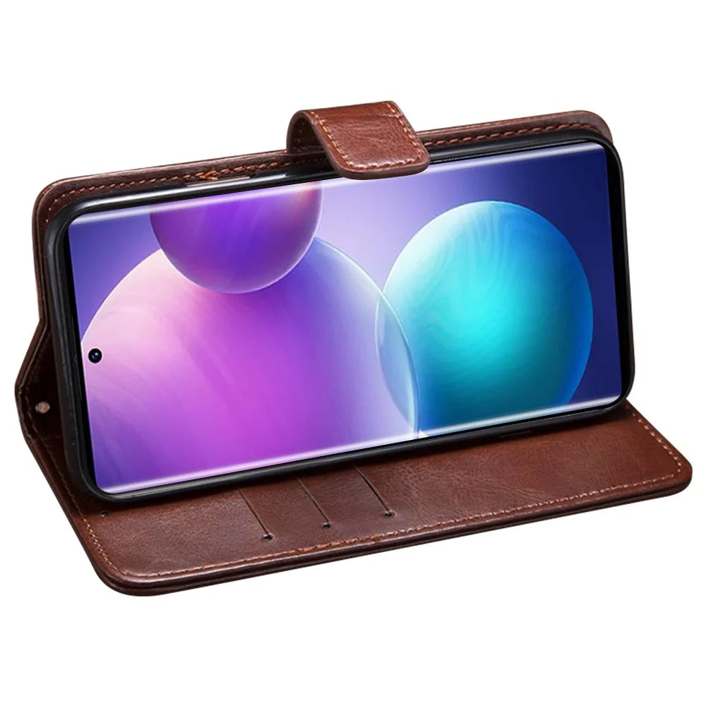 IDEWEI For Infinix Note 12 4G Crazy Horse Texture PU Leather Flip Wallet Cover Phone Shell Stand Feature Protective Case - Brown - 3