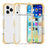 For iPhone 18 Pro / 17 Pro Case Four Corners Anti Drop Clear TPU + TPE + PC Phone Cover - Transparent Yellow - 1