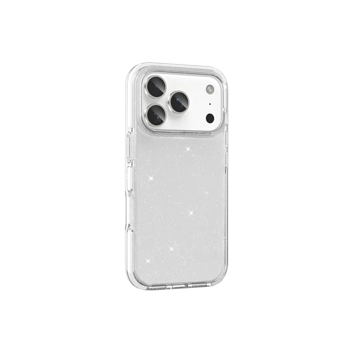 For iPhone 18 Pro Max / 17 Pro Max Glitter Case PC Back TPU+TPE Frame Bling Sparkle Shockproof Cover - 6