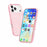 For iPhone 18 Pro Max / 17 Pro Max Case Sparkly Powder Glitter Shiny Soft TPU + Hard PC Back Cover - Pink - 3