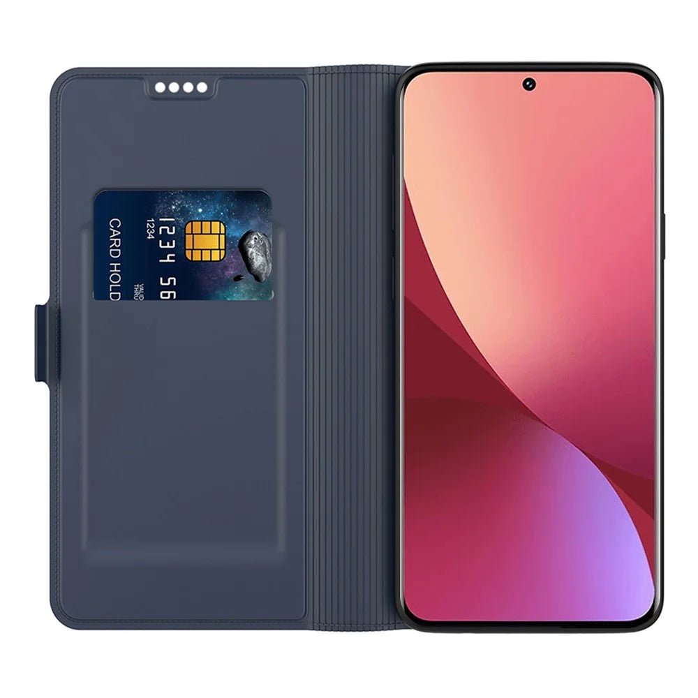 For OnePlus Nord CE6 Lite 5G Case Shockproof TPU Inner Shell Leather Phone Cover Card Slot - Blue - 2