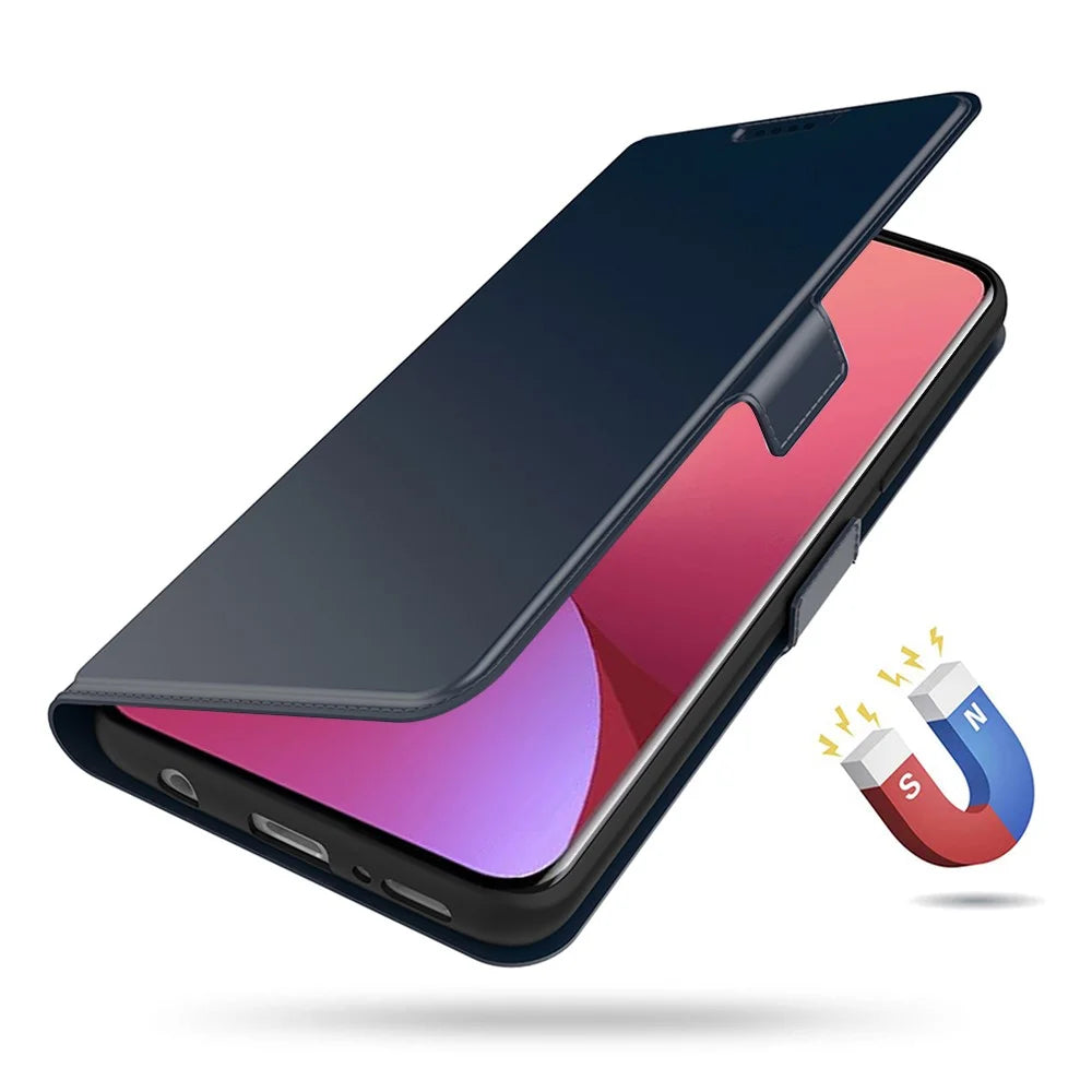 For OnePlus Nord CE6 Lite 5G Case Shockproof TPU Inner Shell Leather Phone Cover Card Slot - Blue - 4