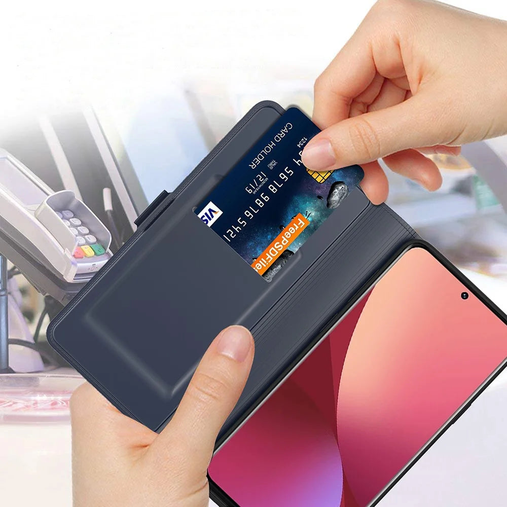 For OnePlus Nord CE6 Lite 5G Case Shockproof TPU Inner Shell Leather Phone Cover Card Slot - Blue - 5