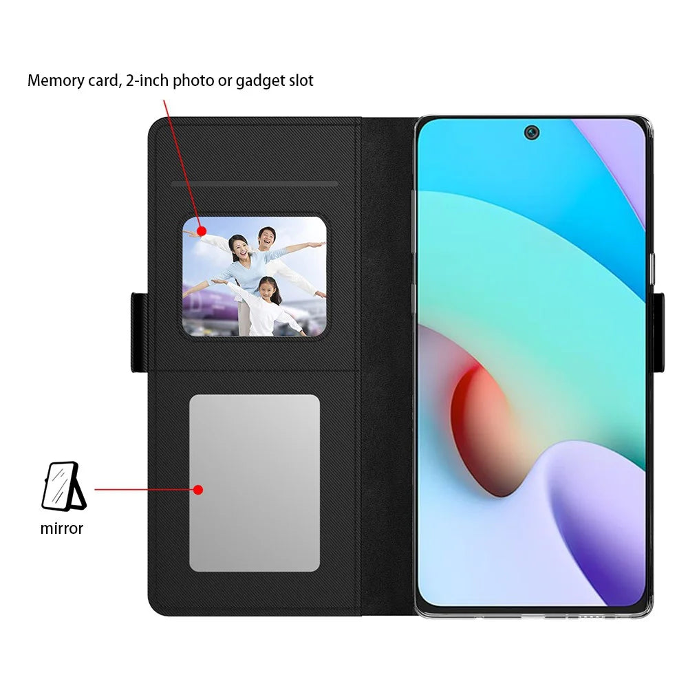 For OnePlus Nord CE6 Lite 5G Case PU+TPU Magnetic Flip Phone Cover with Stand - Black - 3