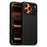 AULUMU A17 for iPhone 17 Pro Magnetic Case Biodegradable Vegan Leather + PC Phone Cover - Black - 1
