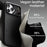 AULUMU A17 for iPhone 17 Pro Magnetic Case Biodegradable Vegan Leather + PC Phone Cover - Black - 3