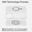 AULUMU A17 for iPhone 17 Pro Magnetic Case Glow in the Dark Design TPU IMD Phone Cover - Grey - 5