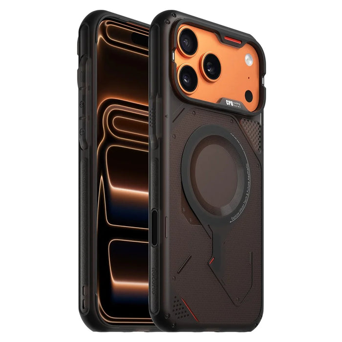 AULUMU A17 For iPhone 17 Pro Magnetic Case Heat Dissipation TPU Phone Cover - Black - 1