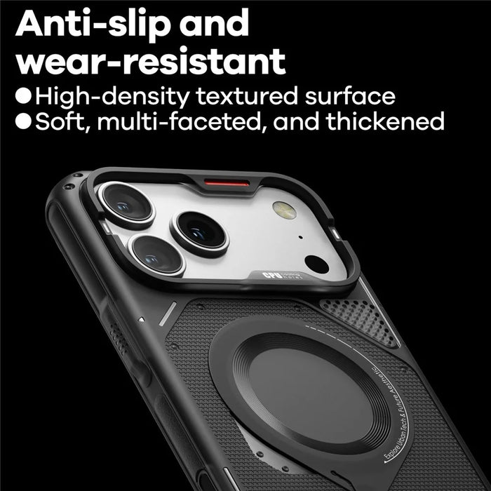 AULUMU A17 For iPhone 17 Pro Magnetic Case Heat Dissipation TPU Phone Cover - Black - 2