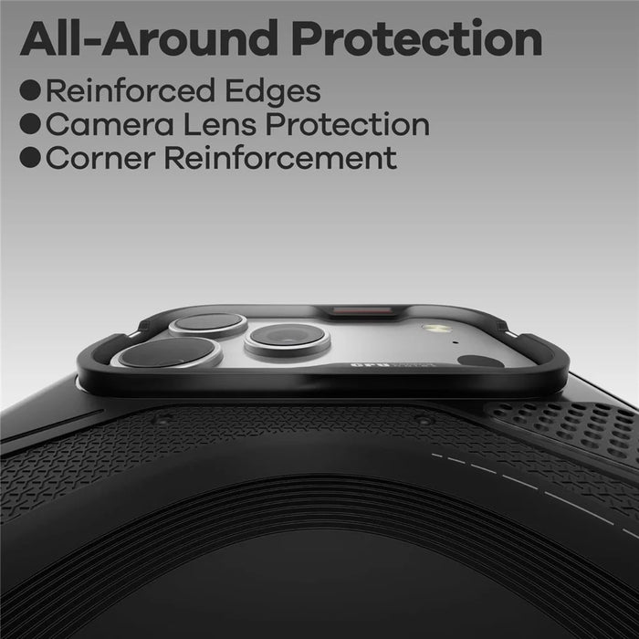 AULUMU A17 For iPhone 17 Pro Magnetic Case Heat Dissipation TPU Phone Cover - Black - 3