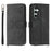 For Samsung Galaxy S26 FE Wallet Case Flower Pattern PU Leather Phone Cover with Strap - Black - 1
