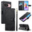 For Google Pixel 11 / Pixel 11 Pro Case Embossed Totem Leather Flip Wallet Phone Cover with Wrist Strap - Black - 4