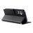 For Samsung Galaxy S26 FE Case Embossed Totem Leather Flip Wallet Phone Cover with Wrist Strap - Black - 3
