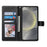 For Samsung Galaxy S26 FE Case Magnetic Snap Litchi Texture Leather Wallet Phone Cover with Wrist Strap - Black - 2