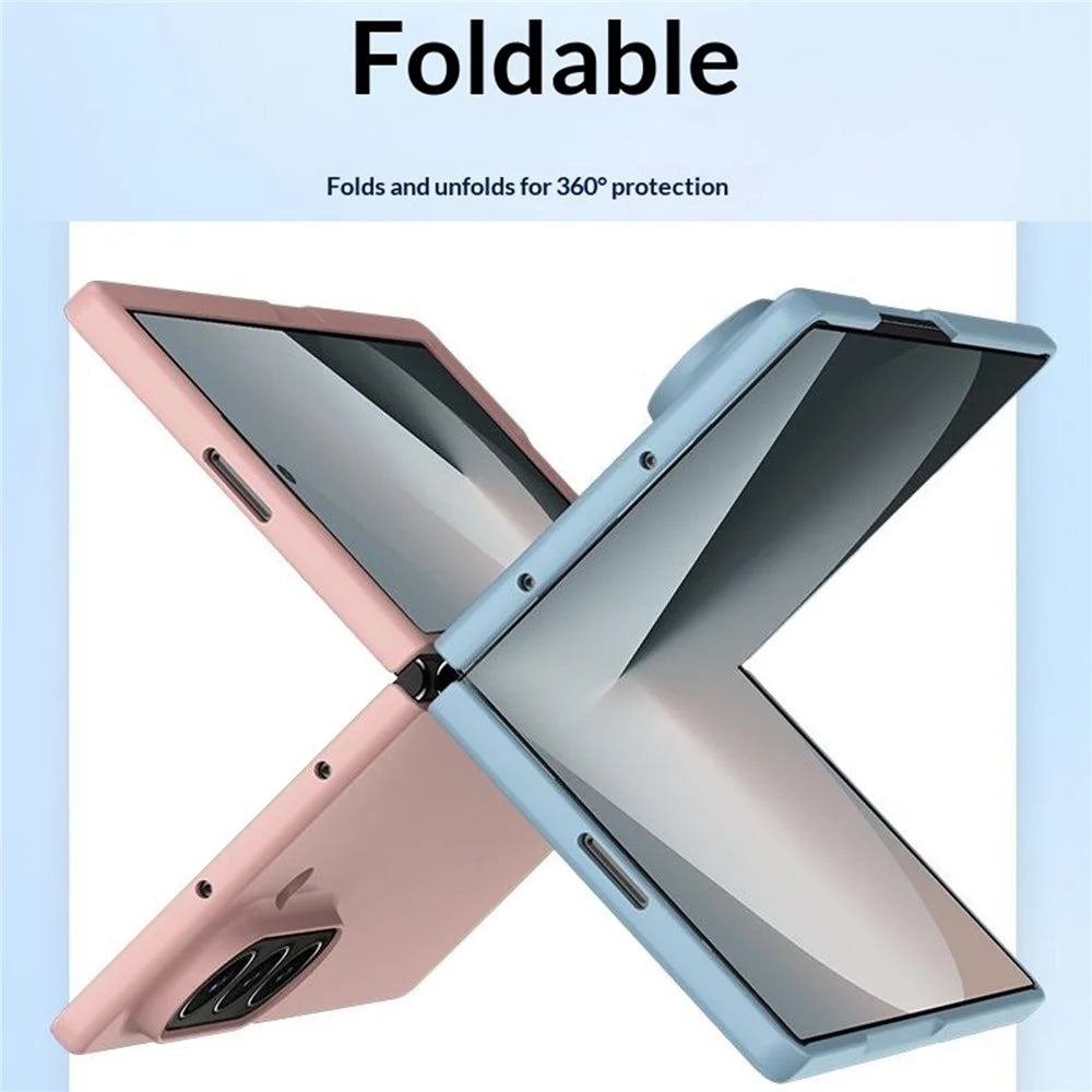 For Samsung Galaxy Z Fold8 Ultra Case Skin-Touch Texture Hard PC Folding Phone Cover - Black - 4