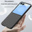 For Samsung Galaxy Z Flip8 Phone Case Hinge Design PC Cover with Tempered Glass Rear Screen Protector - Light Green - 4