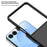 For Samsung Galaxy Z Flip8 Phone Case Hinge Design PC Cover with Tempered Glass Rear Screen Protector - Light Green - 6