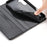 For Samsung Galaxy S26 FE Wallet Stand Case Line Splicing TPU PU Leather Phone Cover - Black - 4