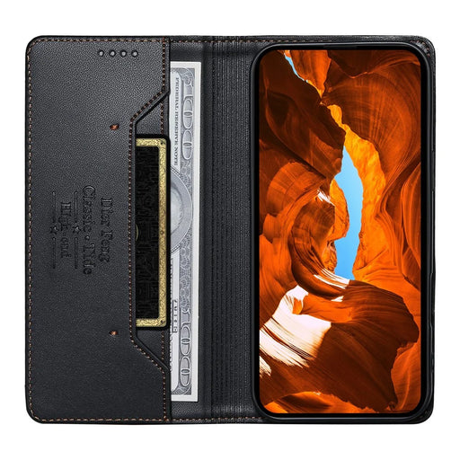 DIERFENG DF-018 for Google Pixel 11 Pro XL Case RFID Blocking Wallet Leather Phone Cover with Color Splicing Logo Corner - Black - 2